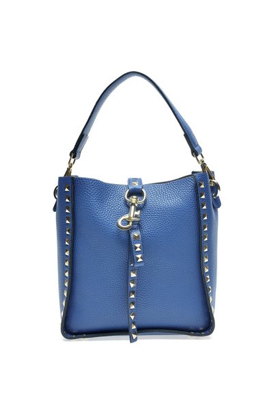 SimpleFind Roberta M Geanta piele -Eva-Albastru,Geanta de mana piele naturala...