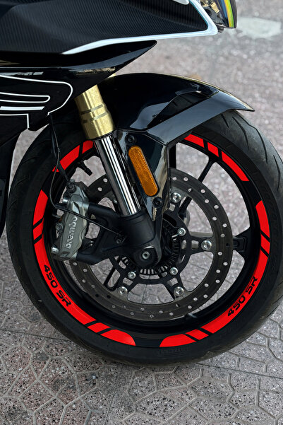 Banxtre مجموعة ملصقات شريطية للعجلات مكونة من 12 قطعة 450SR لـ CFMOTO 450SR