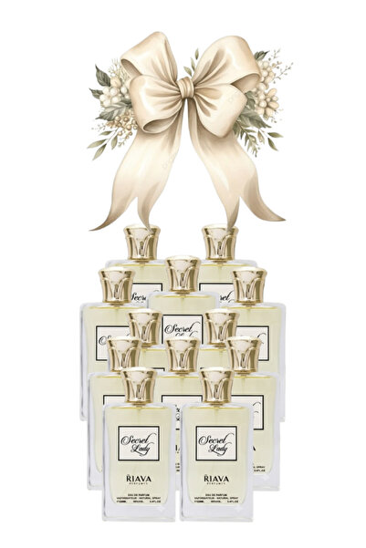 RIAVA PERFUMES 12 قطعة من عطر سيكريت ليدي 100 مل