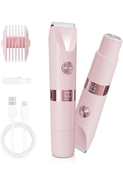 Morvena Picks Epilator electric reîncărcabil unisex 2-în-1 cu două capete și ...
