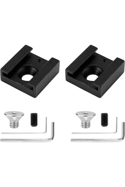 STARSTAR Two sets of cold shoe mounts, made of aluminum alloy, equipped with ...