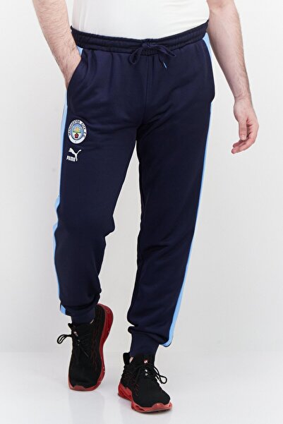 Puma Men Sportswear Fit Manchester City Football Track Pants, Navy