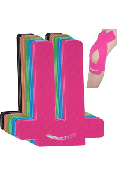 STARSTAR 15Pcs Pre-Cut Waterproof Kinesiology Knee Tape, Elastic Skin-Friendl...