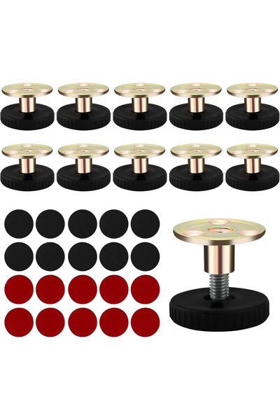 Generic Brand Set 10 Picioare Reglabile pentru Mobilier cu Adezivi, pentru Ma...