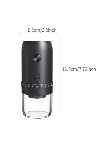 STARSTAR Portable Cordless Electric Conical Burr Coffee Grinder (1800mAh Batt...