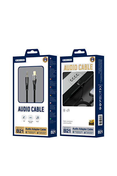 JELLICO Cablu Lightning 35mm pentru iPhone iPad, adaptor rapid 12m