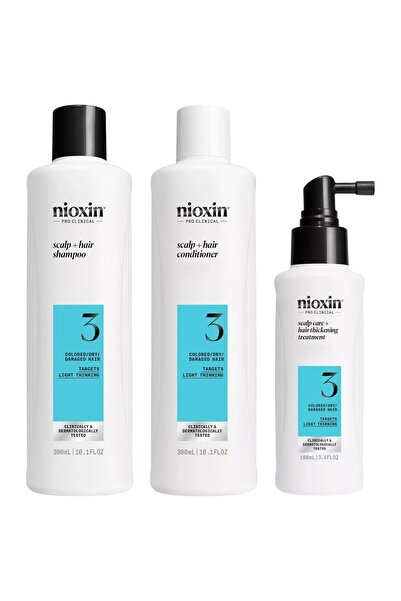 Nioxin Επαγγελματικό Κλινικό Σύστημα για το Τριχωτό της Κεφαλής Κιτ 3 (Σαμπου...