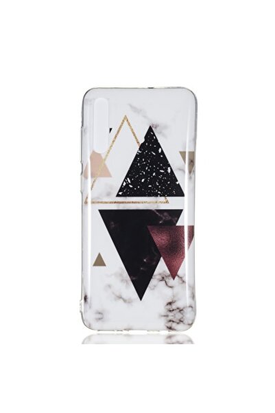 OEM Θήκη σιλικόνης TPU για Samsung Galaxy A70 - Μαύρα και Χρυσά Τρίγωνα σε Αν...