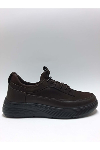 Roccia Genuine Leather Smart Lace-Up Brown Lightweight Faylon Sole Men's Shoes