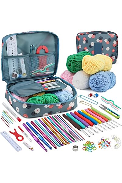 NEVERMORE Complete Crochet Set, 107 Accessories, Beginner and Advanced Croche...