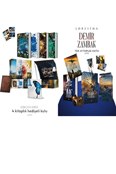 Ephesus Yayınları Gökçen Serisi 4 Kitap Kutulu Ciltli ve Demir Zambak 1 Hediy...