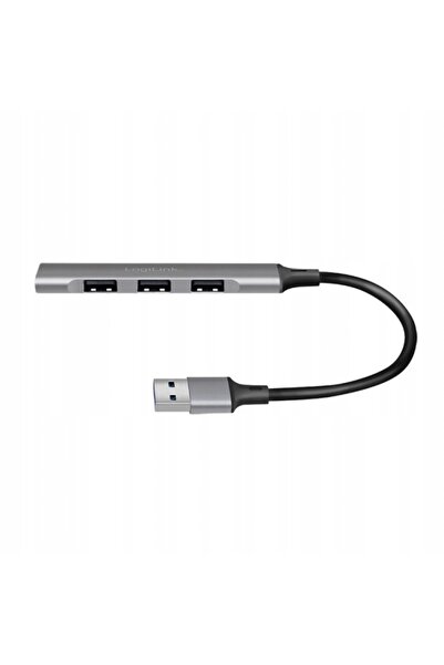 LogiLink HUB USB 3.0 cu 4 porturi USB A, Splitter, din aliaj de aluminiu, vit...