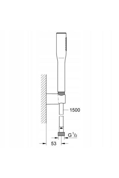 Grohe Grohtherm 800 34567000 Baterie de baie cromată montată pe perete