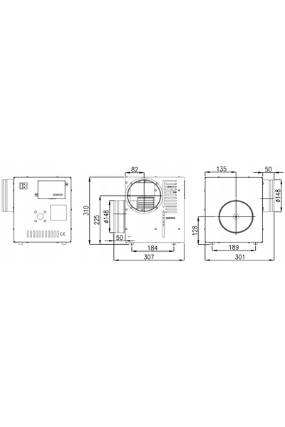 NO BRAND Echipament de ventilație Ventilator Turbină Șemineu AN2 II DARCO 860m3