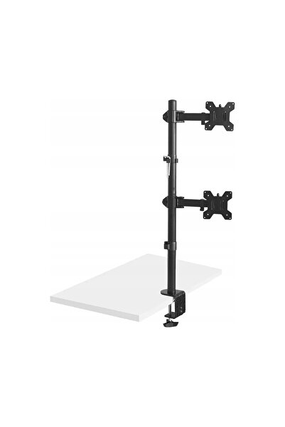 Maclean Suport de birou pentru 2 ecrane 13-27 " 9kg reglabil pivotant mc-967