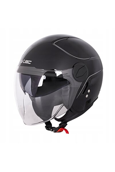 NO BRAND CASCĂ DESCHISĂ PENTRU SCOOTER, CU VIZIERĂ, W-TEC VERNANTE, NEGRU MAT...