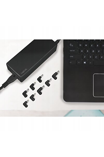 LogiLink Încărcător universal 90W pentru laptopuri, cu 9 adaptoare, 240V