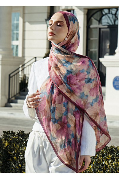 OttomanSilk شال كراش بنقشة الزهور