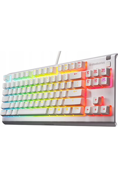 NO BRAND Tastatură gaming cu cablu SteelSeries Apex 3 TKL White RGB