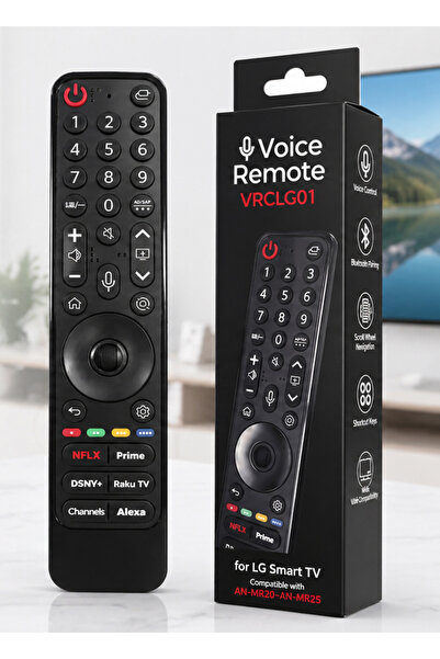 KNTECH Telecomandă VRCLG01 LCD/LED LG Magic cu Netflix - Prime Video - Disney...