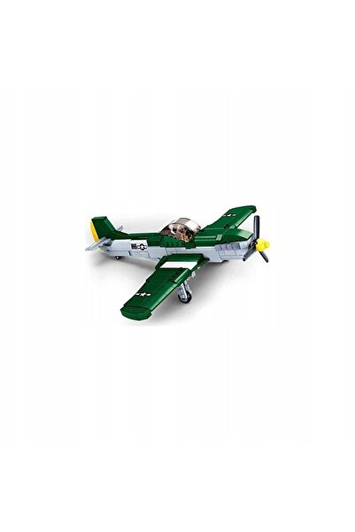 NO BRAND BLOCURI SLUBAN Avion de vânătoare P51 Mustang 323 EL.