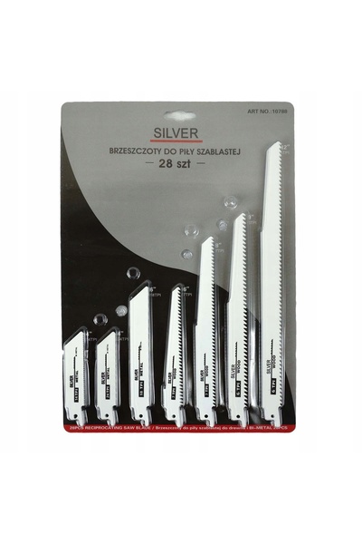 SilverTools SET DE 28 LAME PENTRU FERĂSTRĂU PENTRU TĂIERE LA ORDINE
