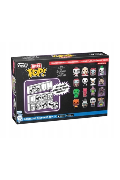 Funko Pop BITTY DISNEY Coșmarul dinaintea Crăciunului Moș Crăciun Jack 4 figu...