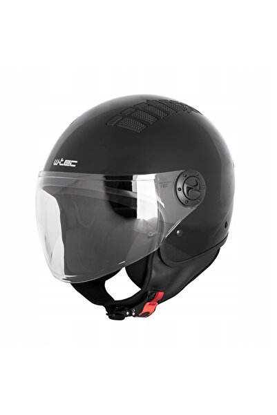 NO BRAND W-TEC BARALDO Cască de scuter deschisă negru mat M cu vizor ECE 57-58