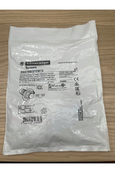 Schneider Electric Senzor M18 Sn-8 mm 12-48 V DC PN/NC XS618B1PBM12