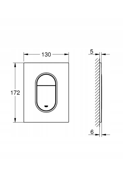 Grohe Buton de spălare pentru toaletă Arena Cosmopolitan S 37624dc0