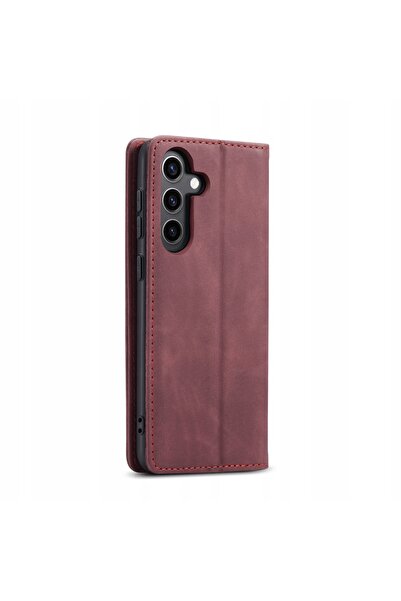 NO BRAND Husă tip carte pentru Galaxy S24 FE, Spacecase Wallet, moale, din piele