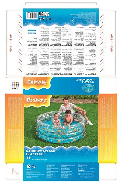 BESTWAY Piscină gonflabilă pentru copii, piscină de grădină, bazin 150x53cm