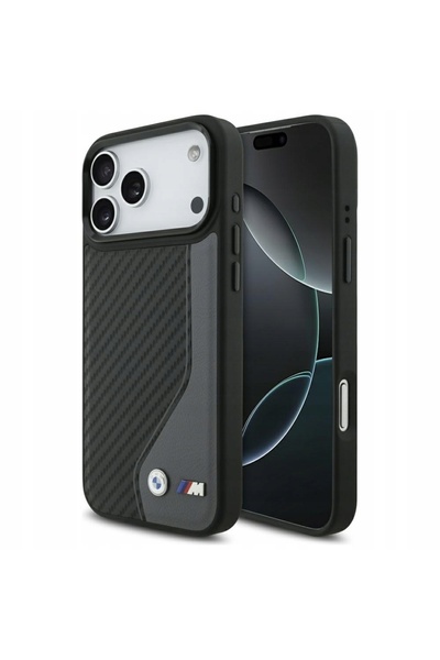 BMW Husă MagSafe M Carbon Logo pentru iPhone 17 Pro Max antracit