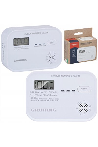 Grundig Senzor detector de monoxid de carbon fără fir cu alarmă sonoră