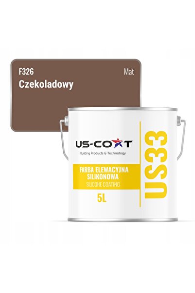 NO BRAND VOPSEA SILICONICĂ PENTRU FAȚADE, CULOARE CIOCOLATĂ F536 UV, 5 L, PRO...