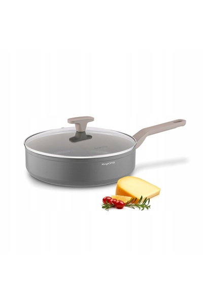 Konighoffer Tigaie adâncă mare pentru inducție, cu înveliș de marmură, cu cap...