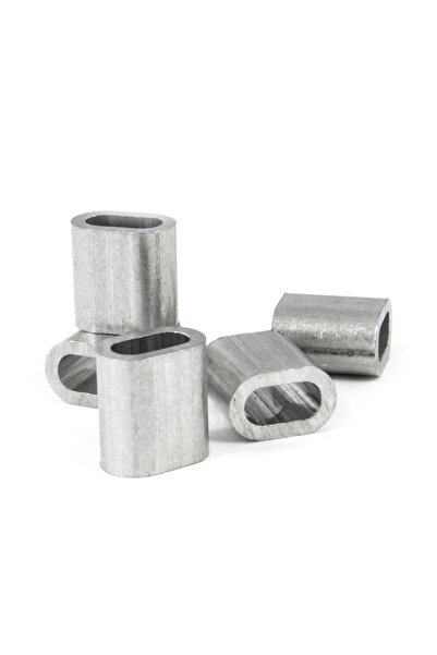 NO BRAND Manșon de aluminiu Clemă de cablu conector 12mm 20 bucăți