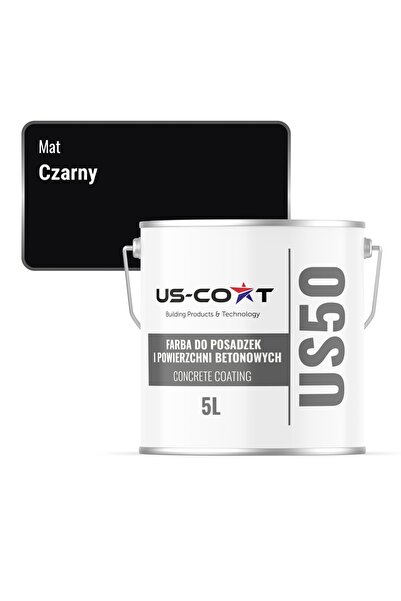 NO BRAND Vopsea protectoare pentru pardoseli din beton, negru RAL 9005, 5L, P...