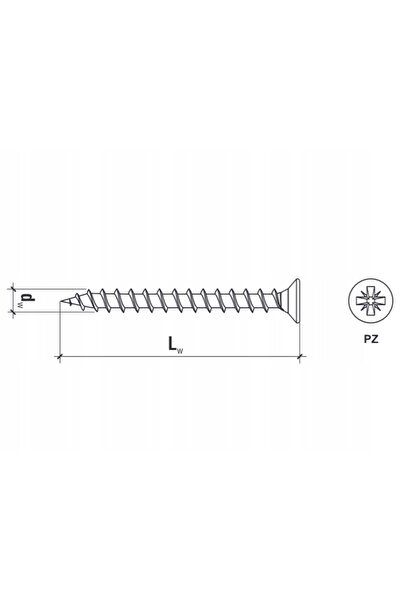 NO BRAND Klimas șuruburi pentru lemn 4 x 30 mm 3065 bucăți