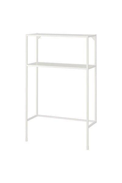 IKEA Enhet Çamaşır Makinesi Için Çelik Raflı Iskelet 80 X 30 X 129 Cm Beyaz