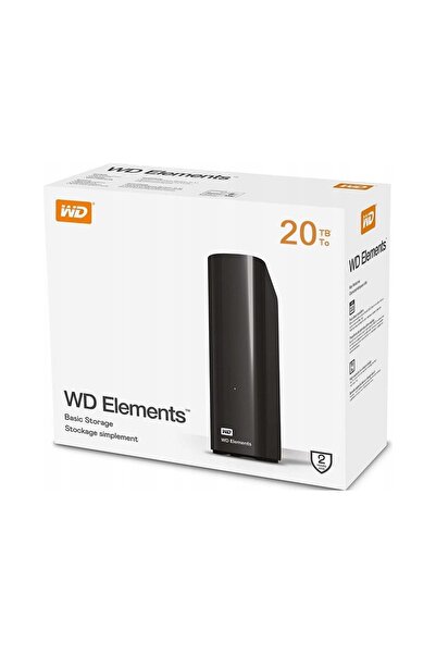 WESTERN DIGITAL WD Elements Desktop 20TB USB 3.2 Gen. 1 Negru Hard disk extern
