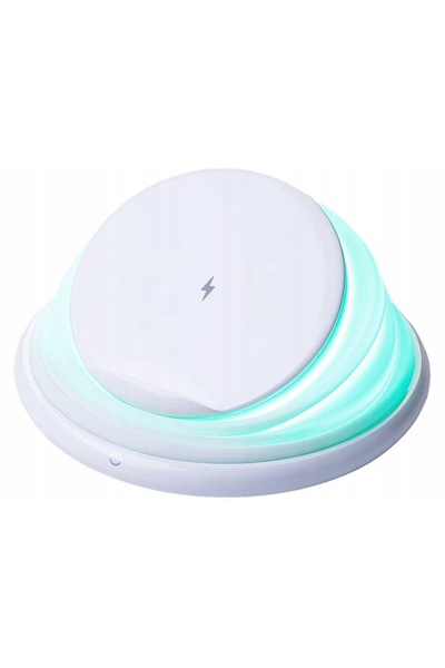 NO BRAND Încărcător wireless prin inducție QI rapid 10W USB C, ușor și pliabil