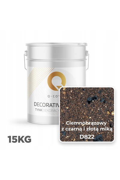 NO BRAND MOZAIC GRANULAT MIC MARO ÎNCHIS CU MICAC NEGRU AURIU D822 15kg