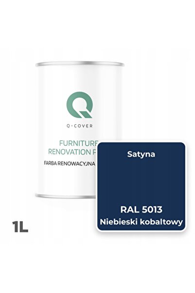 NO BRAND Vopsea pentru dulapuri de bucătărie Albastru Cobalt RAL 5013 Satinat 1L