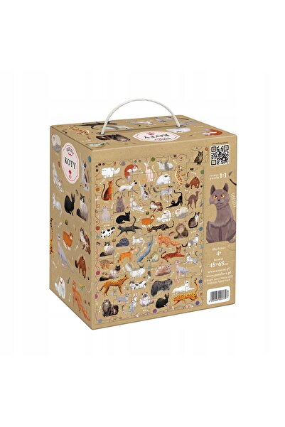 Czuczu PUZZLOVE puzzle KOTY 60 piese +4 ani