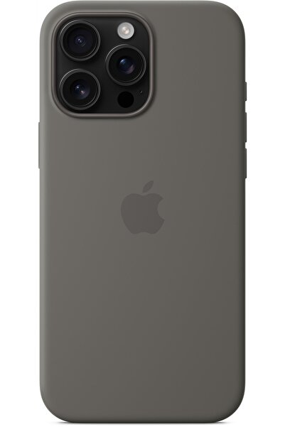 Apple Husă de silicon pentru iPhone 16 Pro Max cu MagSafe, gri piatră