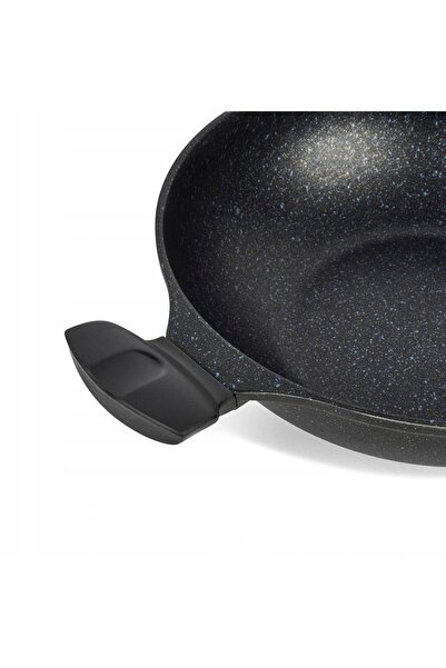 Konighoffer Tigaie mare adâncă din marmură, tip wok, pentru inducție, 30 cm