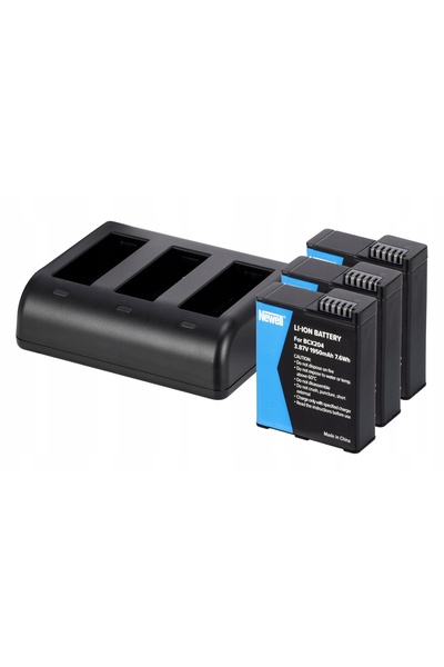 Newell Încărcător cu trei canale și trei baterii BCX-204 pentru DJI Osmo Action