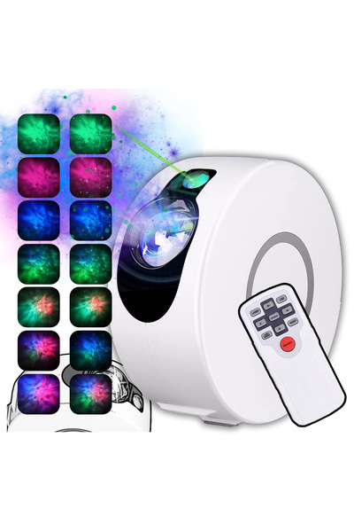 Galaxia Proiector Stele Cosmos Aurora Sky, Lampa Veghe Copii, Lumini LED, Rel...