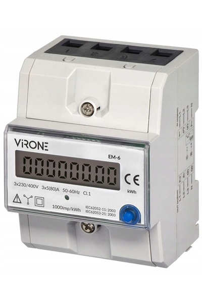 Virone CONTOR TRIFAZAT LCD DE ENERGIE CU TIPĂRĂRE, METER DE ENERGIE TRIFAZAT,...